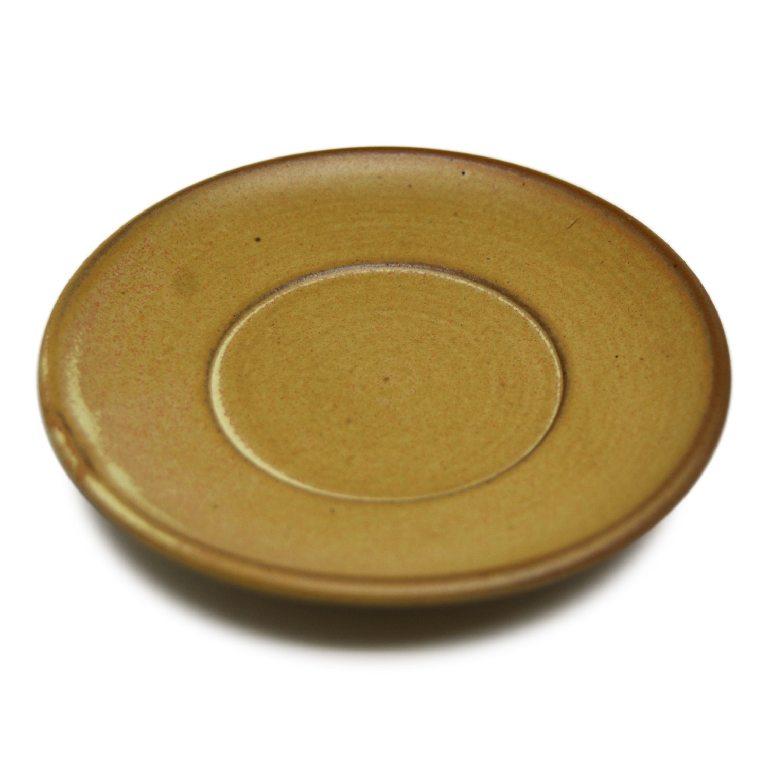 Đĩa Kê Tách Tròn S3 - Men 0077 Sành